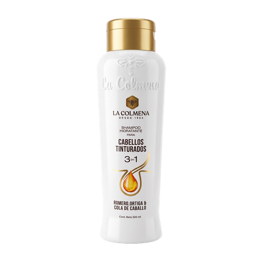 [7501] ROMERO, ORTIGA, COLA DE CABALLO 3 EN 1 SHAMPOO 500ML LA COLMENA