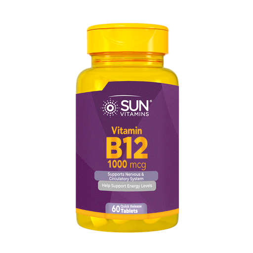 [7756] B12 1000MCG TABLETAS X60 SUN VITAMINS