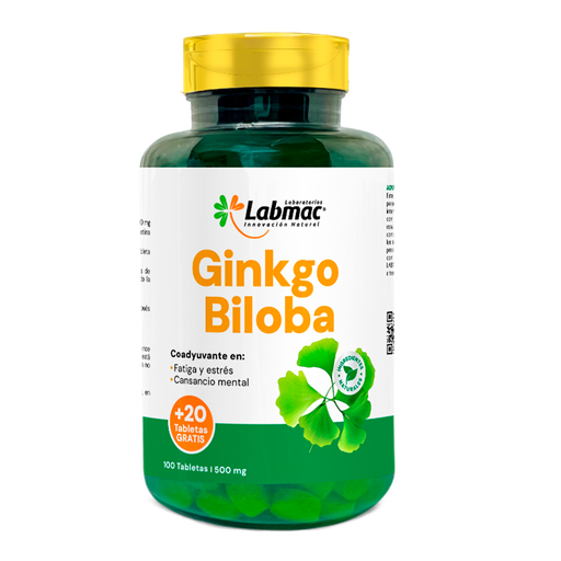 [7049] GINKGO BILOBA TABLETAS X 100+20 LABMAC