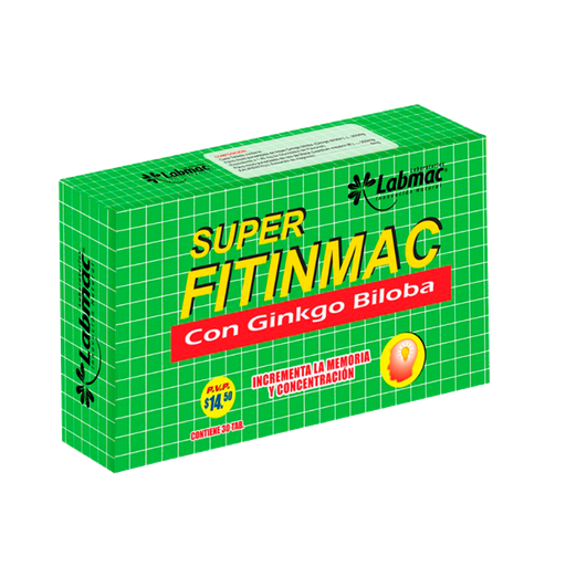 [5354] SUPER FITINMAC CON GINKGO BILOBA TABLETAS X30 LABMAC