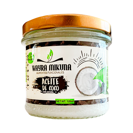 [6547] ACEITE DE COCO EXTRA VIRGEN 120 ML WAYRA MIKUNA