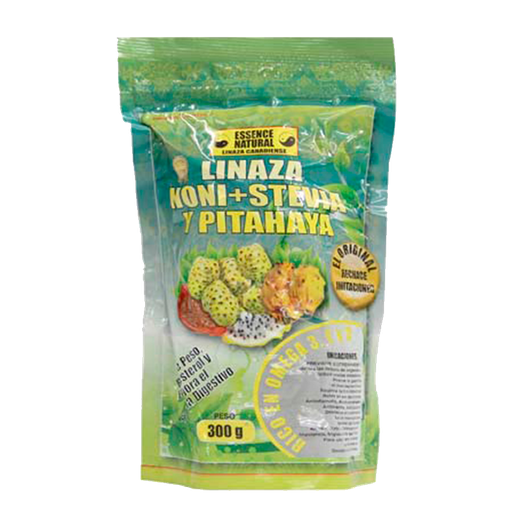 [5691] LINAZA NONI + STEVIA Y PITAHAYA POLVO 300GR ESSENCE NATURAL