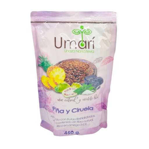 [6894] LINAZA NONI STEVIA CON PIÑA Y CIRUELA POLVO 450 G UMARI