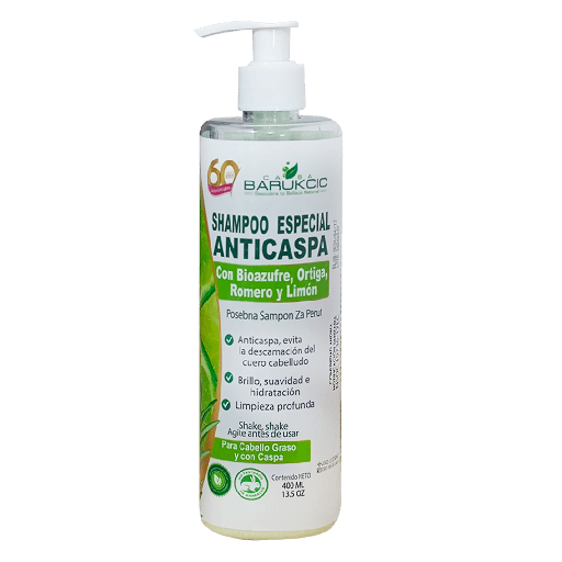 [1749] SHAMPOO ANTICASPA 400 ML CASA BARUKCIC
