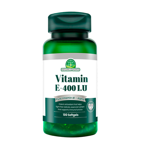[7103] E VITAMIN 400 IU DL-ALPHA SOFTGELS X100 NATURES WORLD