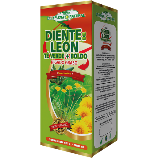 [6665] DIENTE DE LEON SOLUCIÓN ORAL 500 ML MEGAECUAFARMA NATURAL