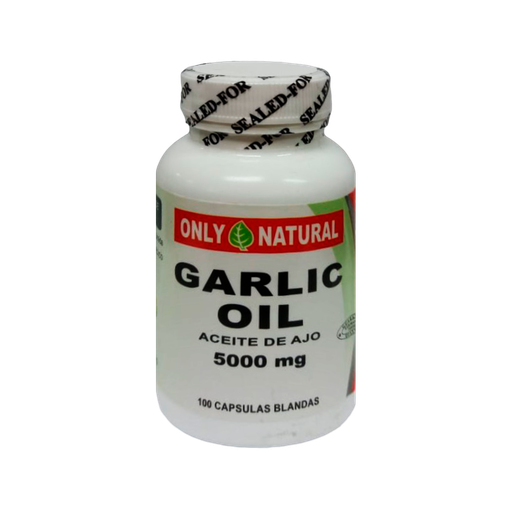 [5935] GARLIC OIL 5000 MG SOFTGELS X 100 ONLY NATURAL