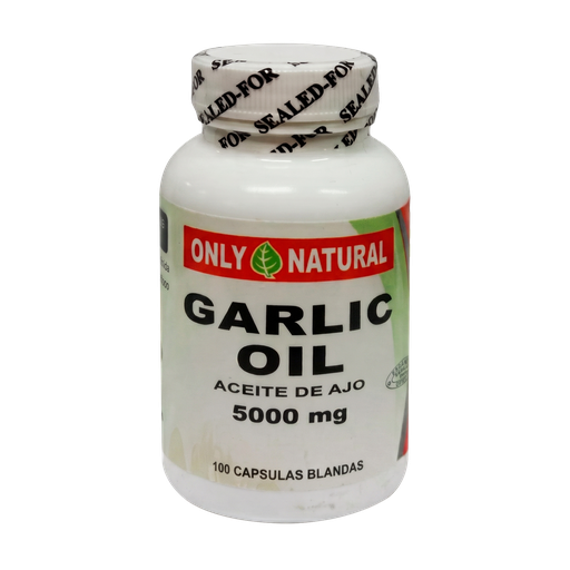 [5935] GARLIC OIL 5000 MG SOFTGELS X100 ONLY NATURAL