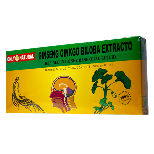 [700] GINSENG GINKGO BILOBA EXTRACTO 10 ML AMP X 10 ONLY NATURAL