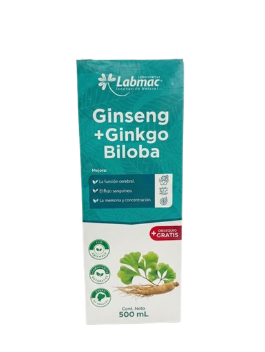 [4533] GINSENG + GINKGO BILOBA DE 500ML LABMAC