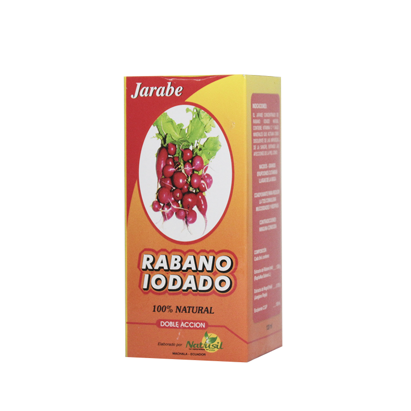 RABANO IODADO JARABE 120 ML NATUSIL | El Arbolito