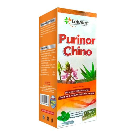 [4952] PURINOR CHINO JARABE 500 ML / LABMAC