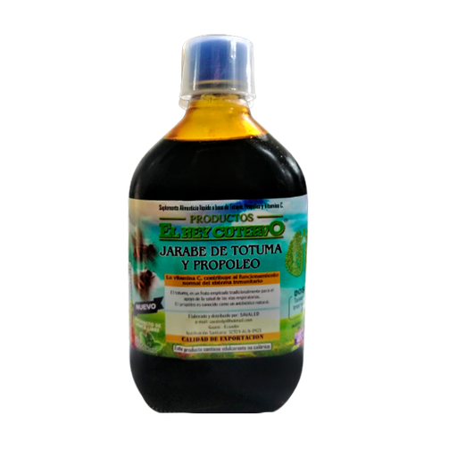 [7686] EL REY CUTERVO JARABE DE TOTUMA Y PROPOLEO 400ML SAVALED