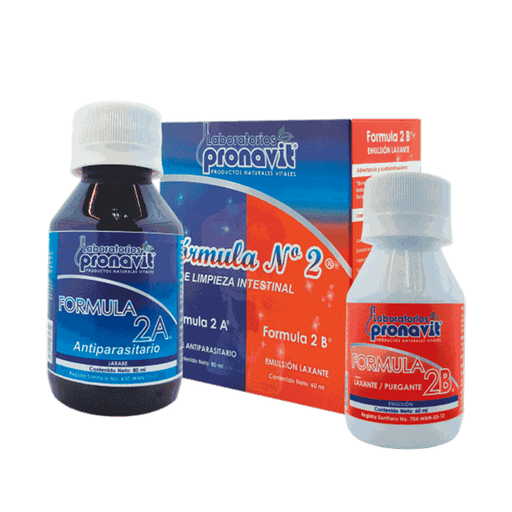 [4759] FORMULA NO. 2 JARABE KIT DE LIMPIEZA 80 Y 60 ML PRONAVIT