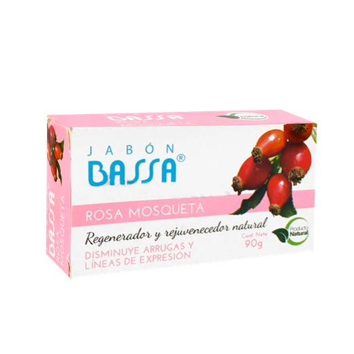 [5487] ROSA MOSQUETA JABON 90GR BASSA