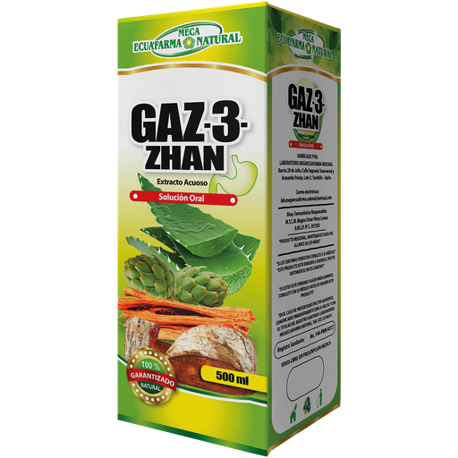[6571] GAZ-3-ZHAN SOLUCIÓN ORAL 500 ML MEGAECUAFARMA NATURAL