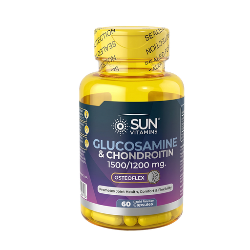[6406] GLUCOSAMINE & CHONDROITIN 1500 / 1200 MG COMPLEX CAPSULAS X 60 SUN VITAMINS