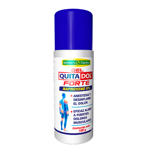 [7623] QUITADOL FORTE NAPROXENO GEL ROLL-ON 100G NATURES GARDEN