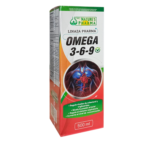 [4305] OMEGA 3-6-9 JARABE DE 500 ML DE NATURES PHARMA