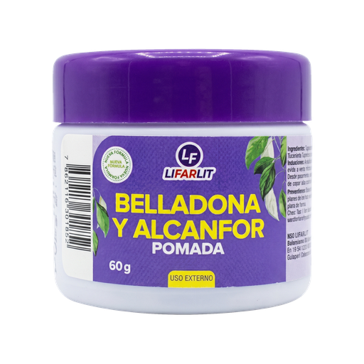 [7790] BELLADONA Y ALCANFOR CREMA 60GR LIFARLIT