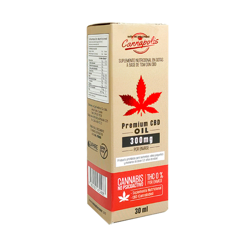 [7937] PREMIUM CBD OIL 300MG GOTERO 30ML CANNAPOLIS