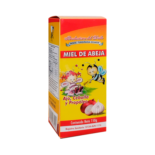 [6467] MIEL DE ABEJA AJO CEBOLLA Y PROPOLEO 125 G PRODUCTORA DEL VALLE