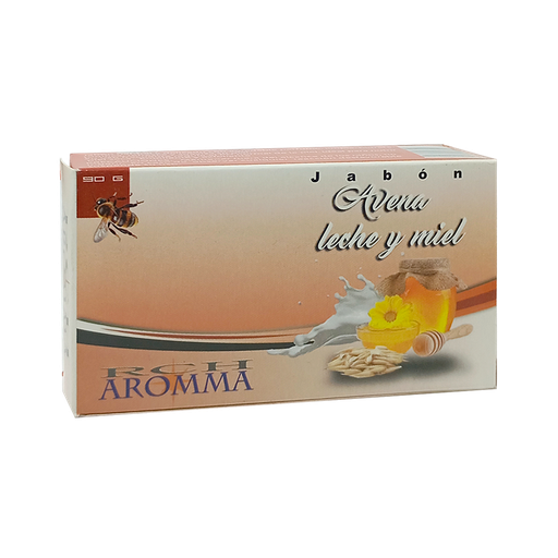 [4836] JABON DE AVENA ,LECHEY MIEL / 90 G AROMMA