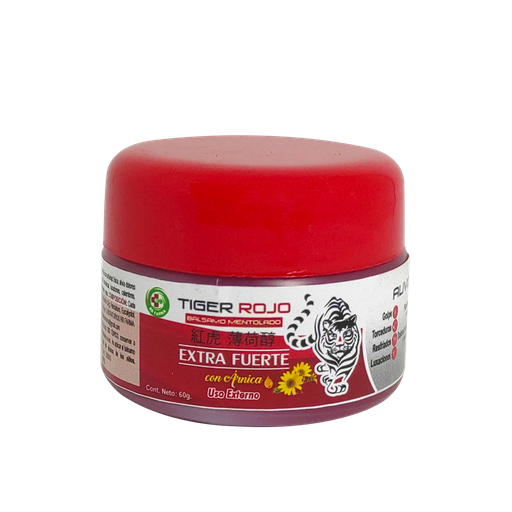 [7873] TIGER ROJO BALSAMO MENTOLADO 60G GREEN THIKAL