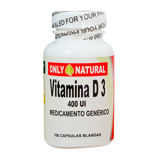 [6024] VITAMINA D3 CAPSULAS X100 ONLY NATURAL