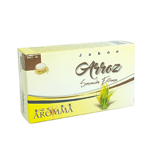 [7980] JABON CON EXTRACTO DE ARROZ JABON 90G AROMMA