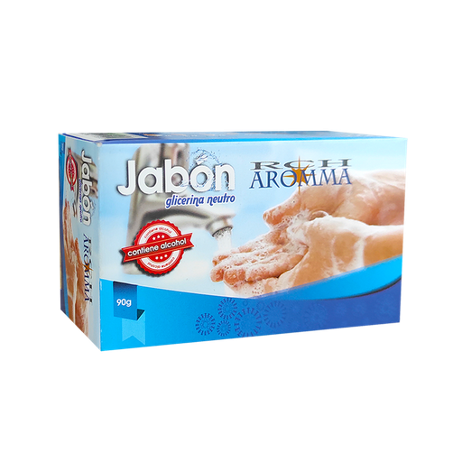 [8058] JABON DE GLICERINA NEUTRO 90G AROMMA