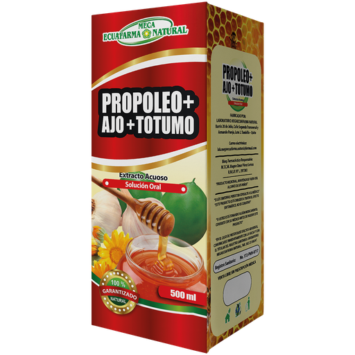 [6563] PROPOLEO+AJO+TOTUMO SOLUCIÓN ORAL 500 ML MEGAECUAFARMA NATURAL