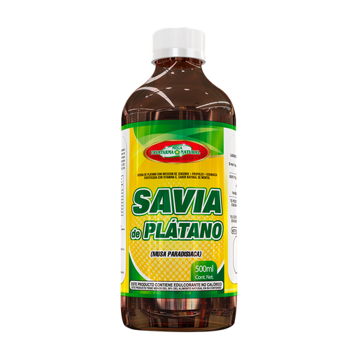 [7523] SAVIA DE PLATANO SOLUCIÓN ORAL 500 ML MEGAECUAFARMA NATURAL