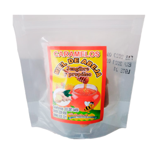 [6468] MIEL DE ABEJA CARAMELOS JENGIBRE Y PROPOLEO PRODUCTORA DEL VALLE