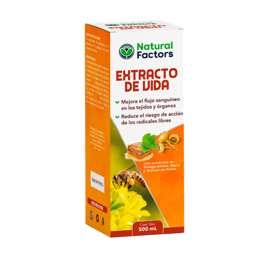 [7800] EXTRACTO DE VIDA SOLUCION ORAL 500ML NATURAL FACTORS