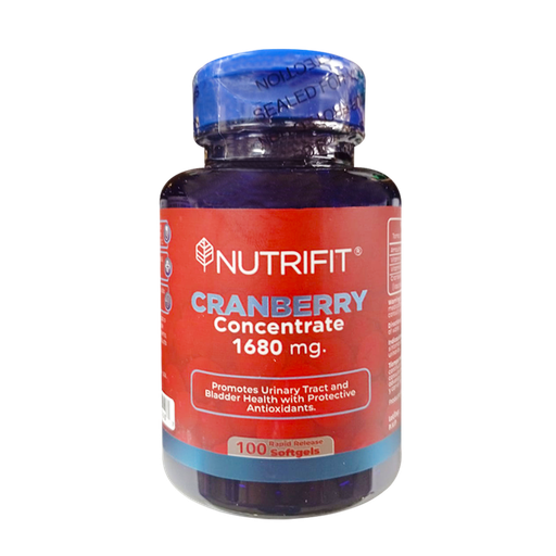 [5997] CRANBERRY 1680 MG PLUS VITAMIN C & E SOFTGELS X 100 NUTRIFIT