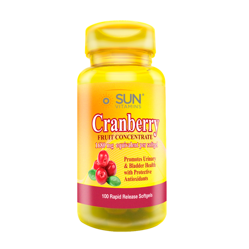 [6147] CRANBERRY 1680 MG SOFTGELS X 100 SUN