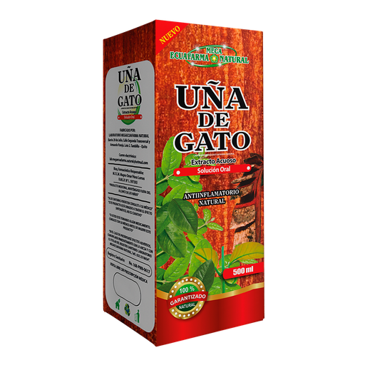 [6561] UÑA DE GATO SOLUCIÓN ORAL 500 ML MEGAECUAFARMA NATURAL