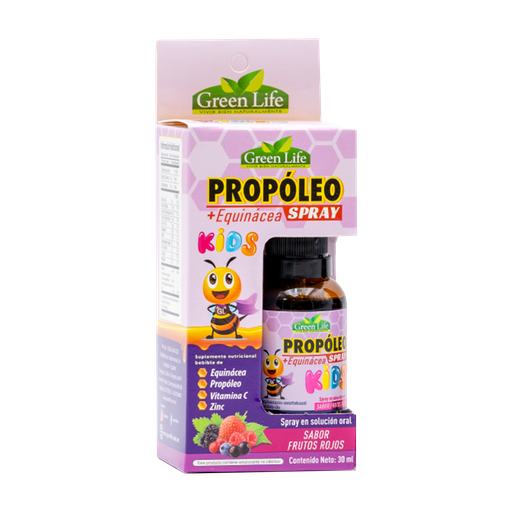 [7641] PROPOLEO + EQUINACEA KIDS SPRAY 30ML GREEN LIFE