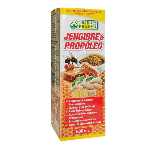 [3016] PROPOLEO + JENGIBRE JARABE 500 ML NATURES PHARMA