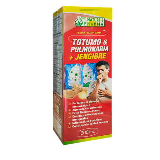 [3342] TOTUMO Y PULMONARIA + JENGIBRE JARABE 500 ML NATURES PHARMA