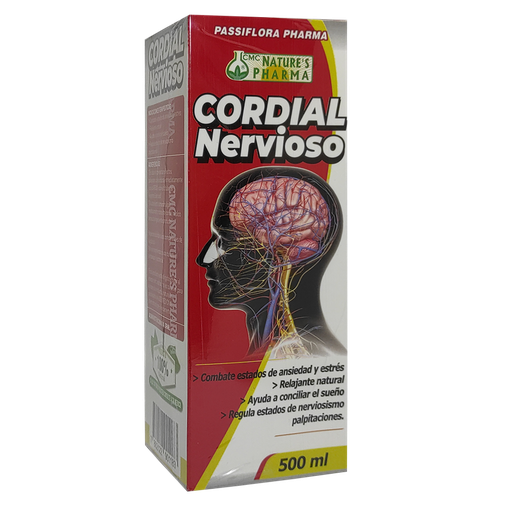 [3412] CORDIAL NERVIOSO JARABE 500 ML NATURES PHARMA