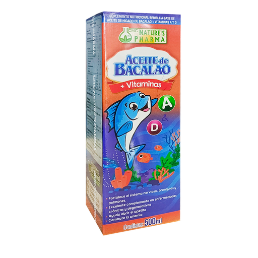 [7290] ACEITE DE BACALAO JARABE 500ML NATURES PHARMA