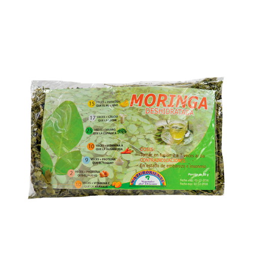 [6129] MORINGA DESHIDRATADA FUNDA DE 50 G NATURORIENTE