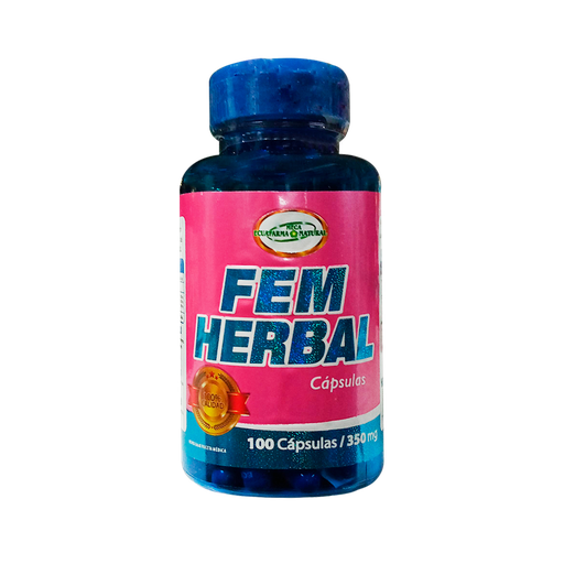 [7666] FEM HERBAL 350MG CAPSULAS X100 MEGA ECUAFARMA