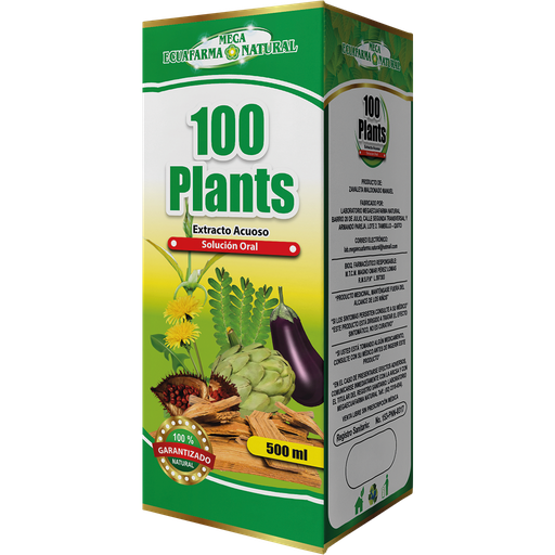 [6560] 100 PLANTS SOLUCIÓN ORAL 500ML MEGAECUAFARMA NATURAL